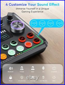 SINWE Podcast Equipment Bundle, Audio Interface with Studio Condenser Micropho