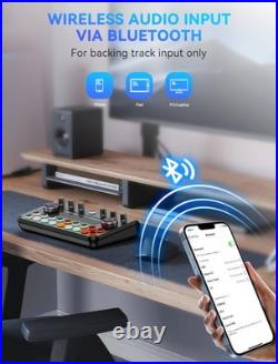 SINWE Podcast Equipment Bundle, Audio Interface with Studio Condenser Micropho