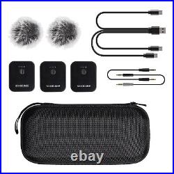 SONICAKE 2.4GHz Wireless Lavalier Microphone System for iPhone/Android 2 Styles