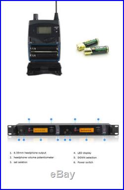 SR 2050 IEM Wireless in ear Monitor System / Professional 2 channels Transmitter