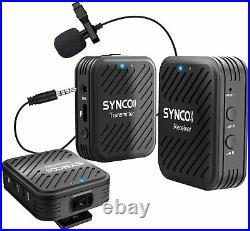 SYNCO G1(A2) 2.4G Wireless Lavalier Microphone For DSLR Youtube Video Live Vlog