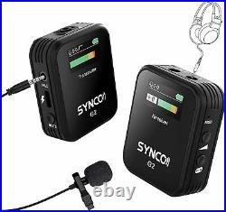 SYNCO G2(A1) 2.4G Wireless Lavalier Microphone System For Smartphone DSLR Laptop