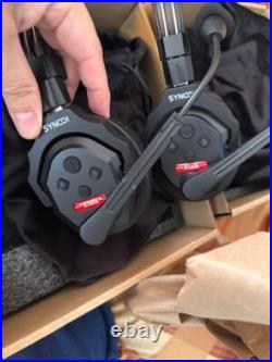 SYNCO XTALK X2 Wireless Intercom Headset System 2.4GHz 350M/1148FT For 2 Persons