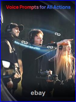 SYNCO XTALK X2 Wireless Intercom Headset System 2.4GHz 350M/1148FT For 2 Persons