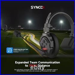 SYNCO XTALK X2 Wireless Intercom Headset System 2.4GHz Full Duplex Wireless Comm