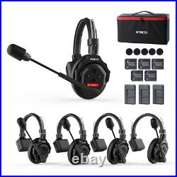 SYNCO XTALK X5 Wireless Intercom Headset Communication System 2.4GHz350M/1148FT