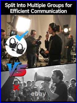 SYNCO XTALK XMAX Wireless Intercom Headset 2Person Dual Ear Communication System