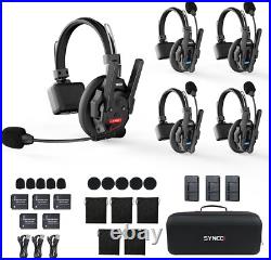 SYNCO XTALK XPRO5 Wireless Intercom Headset 2.4GHz System 5 Person 500m/1640ft