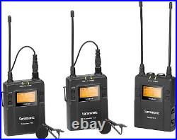 Saramonic UwMic9 Kit 2 TX9+TX9+RX9 UHF Wireless Mic Lav Sys, 2 Bodypack TX + 1 RX