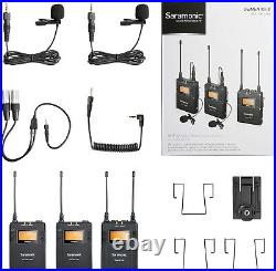 Saramonic UwMic9 Kit 2 TX9+TX9+RX9 UHF Wireless Mic Lav Sys, 2 Bodypack TX + 1 RX