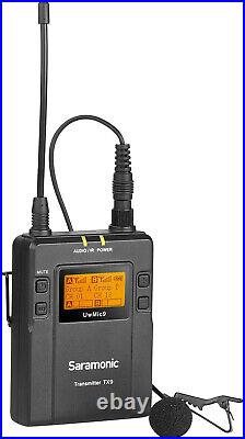 Saramonic UwMic9 Kit 2 TX9+TX9+RX9 UHF Wireless Mic Lav Sys, 2 Bodypack TX + 1 RX