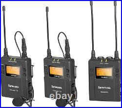 Saramonic UwMic9 Kit 2 TX9+TX9+RX9 UHF Wireless Mic Lav Sys, 2 Bodypack TX + 1 RX