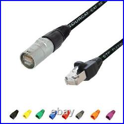 Screened Van Damme Ethercon to RJ45 Cat5e Cable. Flexible VARIAX Shielded Lead