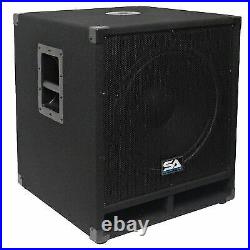Seismic Audio 15 Pro Audio Sub Cabinet PA DJ PRO Audio B& Speaker New Sub 300W