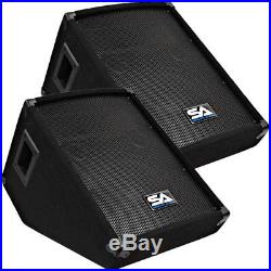 Seismic Audio Pair 10 PA Floor/Stage Speaker Monitor Cabs NEW Wedge