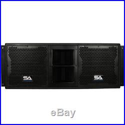 Seismic Audio Passive 2x10 Line Array Speaker with Dual Compression Drivers