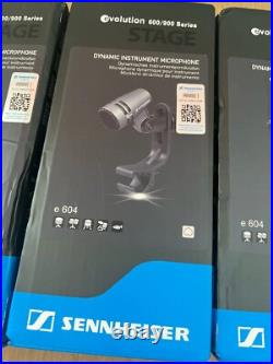 Sennheiser E604 Cardioid Instrument Mic Drum Microphone (3-Pack) UK STOCK