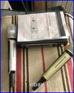 Sennheiser Ew 135 G4 Wireless Receiver, with 2 Mics