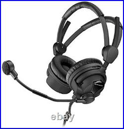 Sennheiser HMD 26-II-100-8 Broadcast Headset 100 Ohm with 6.6 Steel Black