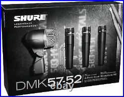 Shure DMK57-52 Complete Microphone Drum Kit with case UPC 0042406081887