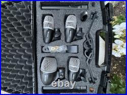 Shure Drum Microphone Kit. 3 X PG56, 1 XPG52, 2 X PG81, 5X XLR Cables & Case