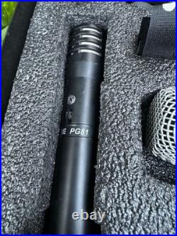 Shure Drum Microphone Kit. 3 X PG56, 1 XPG52, 2 X PG81, 5X XLR Cables & Case