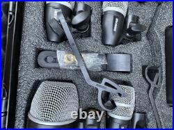 Shure Drum Microphone Kit. 3 X PG56, 1 XPG52, 2 X PG81, 5X XLR Cables & Case