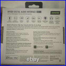 Shure MVX2U XLR to USB-C Digital Audio Interface Pre-Amplifier GEN 2