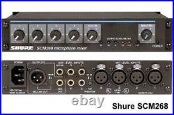 Shure SCM268 4-Channel Analog Microphone Mixer GRADE A 100DAY WARRANTY