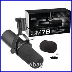 Shure SM7B Cardioid Dynamic Vocal Broadcast Microphone Sealed in box Black