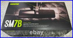 Shure SM7B Cardioid Dynamic Vocal Broadcast Microphone Sealed in box Black