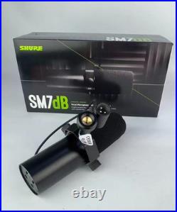 Shure SM7dB Preamp Dynamic Microphone Streaming Podcast Recording Black
