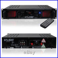 Skytec SPL-2000 Bluetooth Disco DJ House Party Amplifier MP3 Player PA Amp 2000W