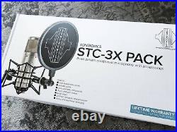 Sontronics Stc-3x Pack Condenser Microphone + Pop Shield & Accessories! Silver