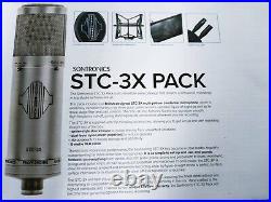 Sontronics Stc-3x Pack Condenser Microphone + Pop Shield & Accessories! Silver