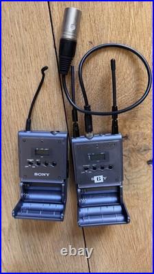 Sony URX-P1 UTX P1 B1 Wireless UHF Tuner & Receiver Pro Audio Mic Set