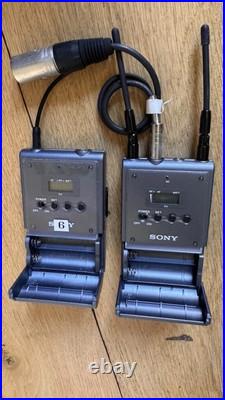 Sony URX-P1 UTX P1 B1 Wireless UHF Tuner & Receiver Pro Audio Mic Set