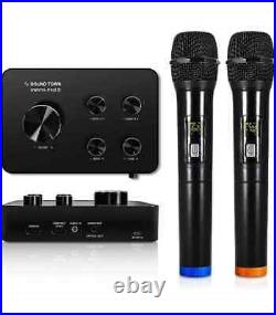 Sound Town Wireless Microphone Karaoke Mixer System, Supports HDMI ARC, Optical