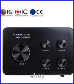 Sound Town Wireless Microphone Karaoke Mixer System, Supports HDMI ARC, Optical