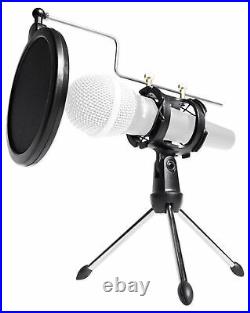 Soundcraft 4-Person Podcast Podcasting Recording Kit withMics+Stands+Headphones