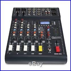 Studiomaster CLUB XS 6 Channel Mixer Desk USB DSP Recorder Bluetooth Playback DJ