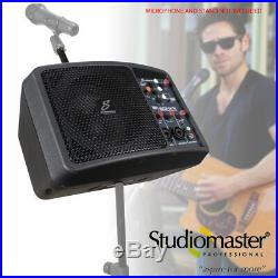 Studiomaster Livesys5 150w Portable PA System Microphone Speaker Small Compact
