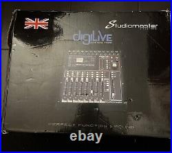 Studiomaster digiLivE 16 Digital Mixing Console Desk Motorised Faders £1000 RRP