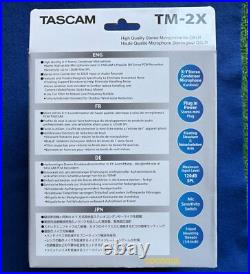 TASCAM TM-2X For Digital SLR X-Y Stereo Condenser Microphone / Windscreen
