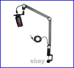 THRONMAX Caster Adjustable Boom Arm Stand For XLR Cable Microphones