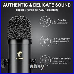 TONOR ASMR Equipment Bundle with Audio Interface Dual Condenser Mics