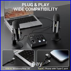 TONOR ASMR Equipment Bundle with Audio Interface Dual Condenser Mics