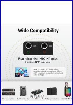 TONOR Wireless Microphones System, 4x5 Channels Cordless Handheld Dynamic