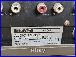 Teac M-09 Audio Mixer 4 Channel Vintage Analogue Made In Japan