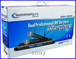 Technical Pro WM1201 Professional 2-Channel UHF Dual Wireless Microphone System